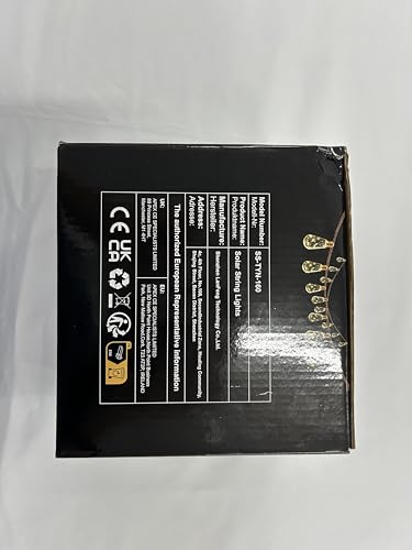 Geemoo Solar Fairy Lights Outdoor Garden - 8M 160 LED Solar String Lights Waterproof, Hemp Rope Solar Festoon Lights with 16 LED Shatterproof Bulbs for Patio, Party, Yard, Xmas Decoration (Warm White)